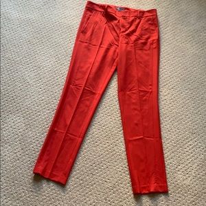 Red Vince trousers